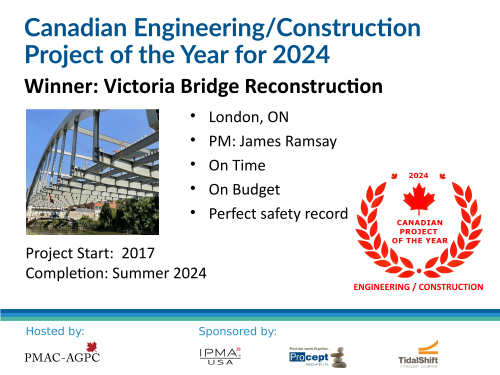 CANADIAN ENGINEERING/CONSTRUCTION PROJECT OF THE YEAR